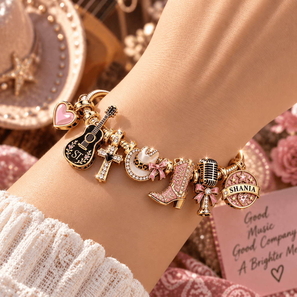 SNTW Gold Charm Bracelet Set TTN