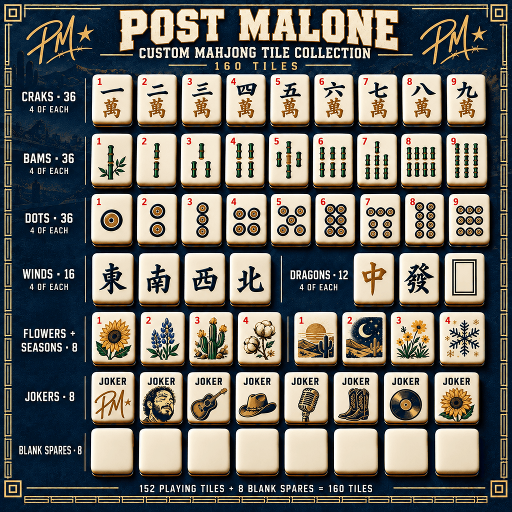 PTML Premium Mahjong Set – Game Night Edition PNPA