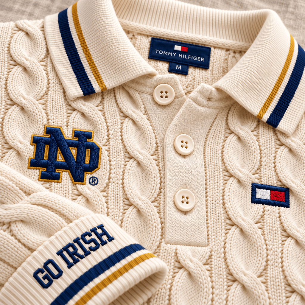 NDFI Premium Cable-Knit Polo TTTT