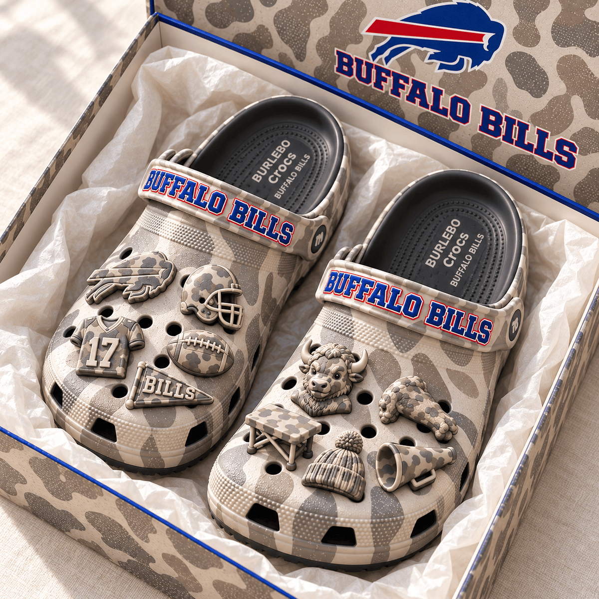 BFBL Premium Deer Camo Charm Clog PTKL