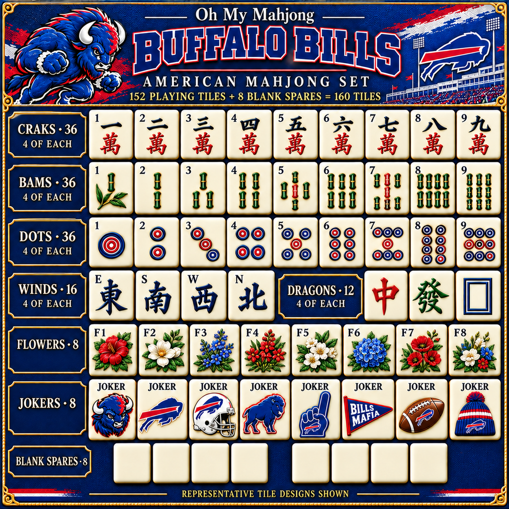 BFBL Premium Mahjong Set – Game Night Edition NHVH