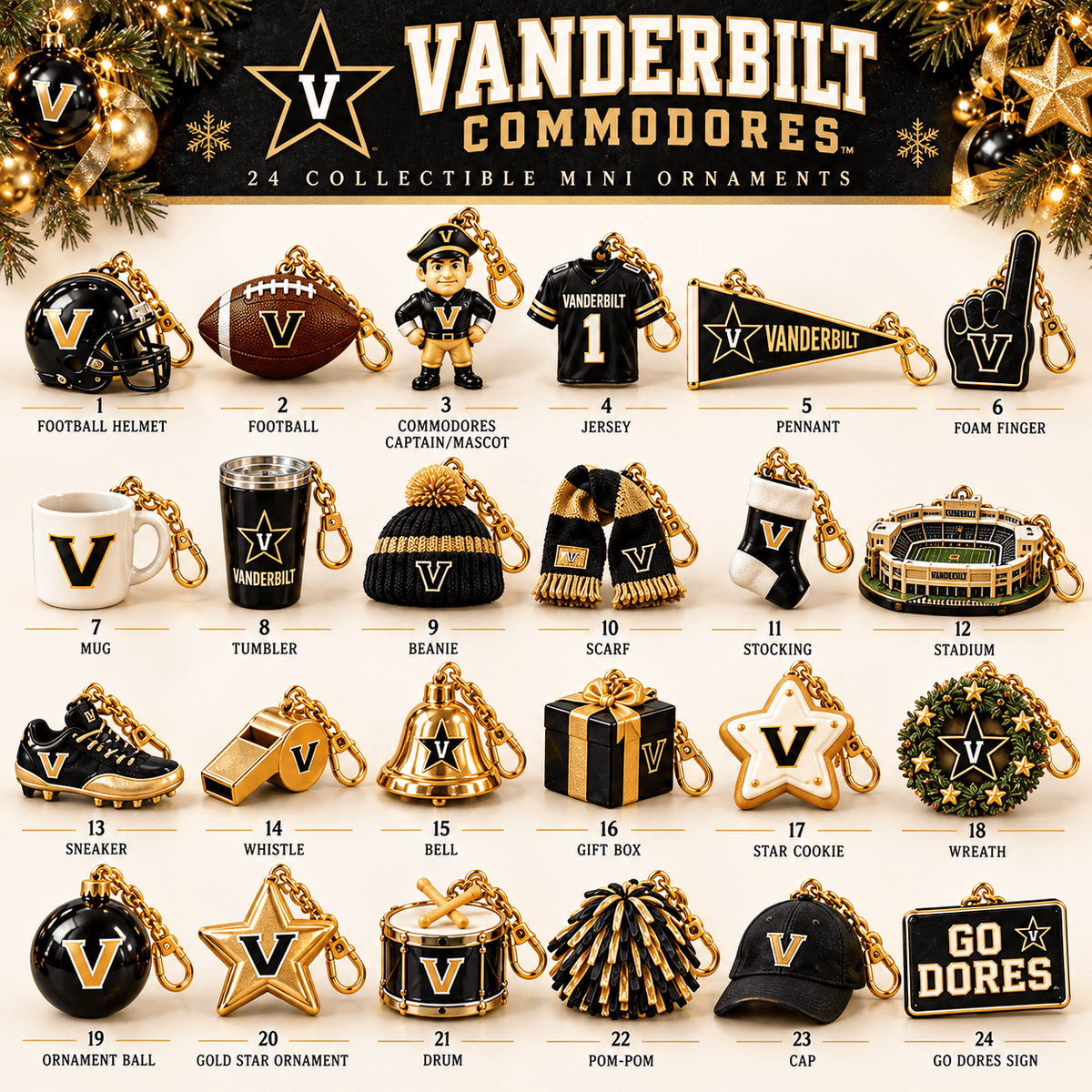 Premium VDBC Christmas Tree Countdown Calendar TNSM